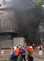 Kyiv police detain several suspects in setting fire to Inter television studio