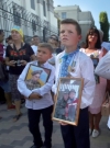 Ilovaisk tragedy anniversary: Relatives of fallen servicemen picketing Russian embassy in Kyiv. Photos