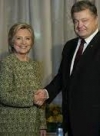 Petro Poroshenko, Hillary Clinton discuss situation in Donbas